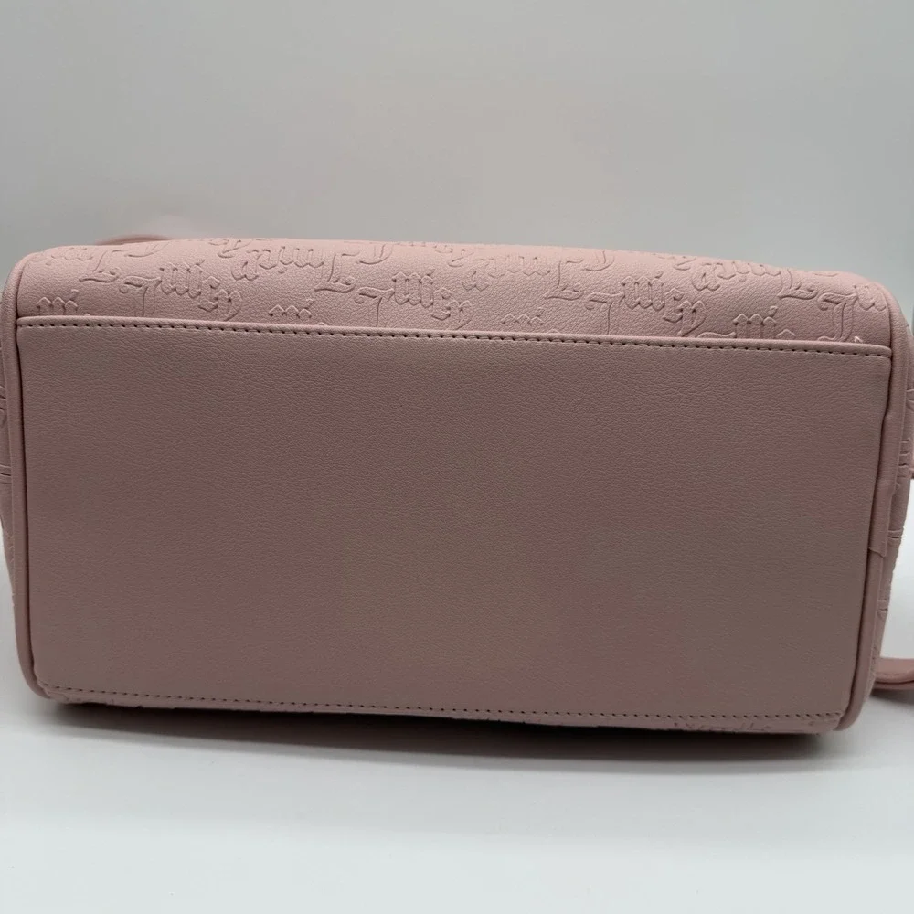 Juicy Couture String Of Pearls Satchel Pink Diamond Handbag Crossbody Bag NWT